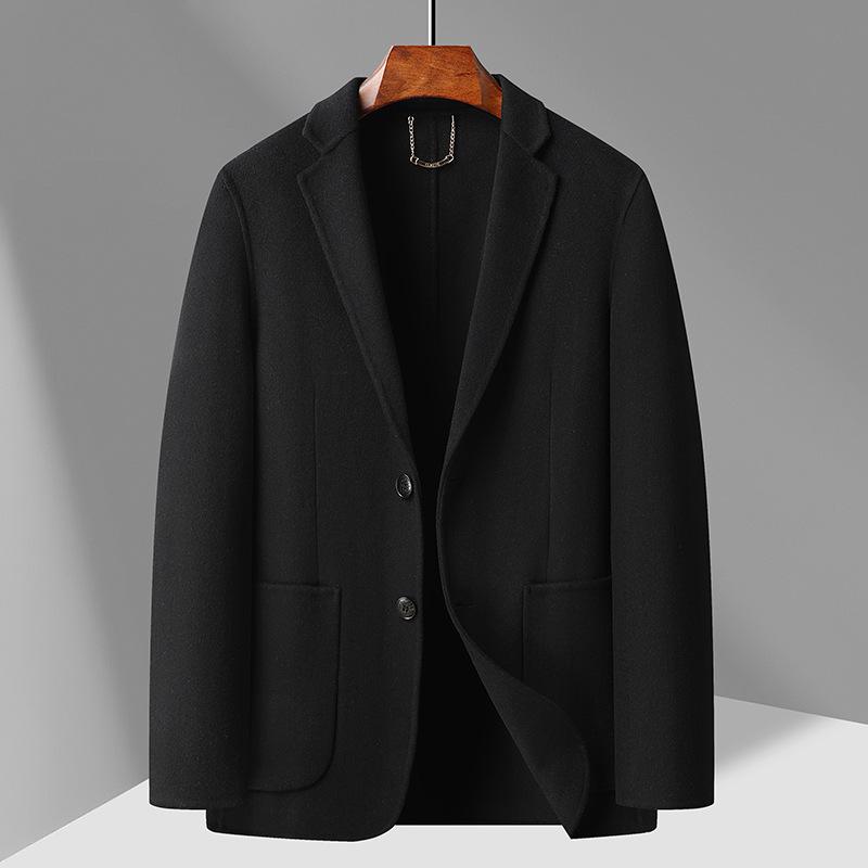 

Осенне-зимний новый двусторонний шерстяной костюм мужской повседневный шерстяной костюм мужской 4XL