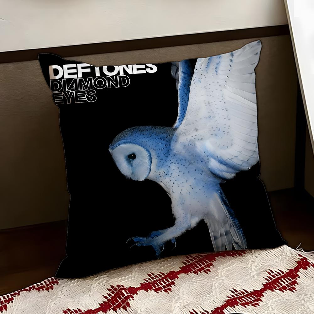 

Band DDeftonesS Cushion Cover Reversible Soft Durable Pillow Cover Home Car MultiScene Use for Daily Comfort 30X30cm
