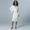 LadyS Elite White Wrinkle-Resistant Business Suit Set