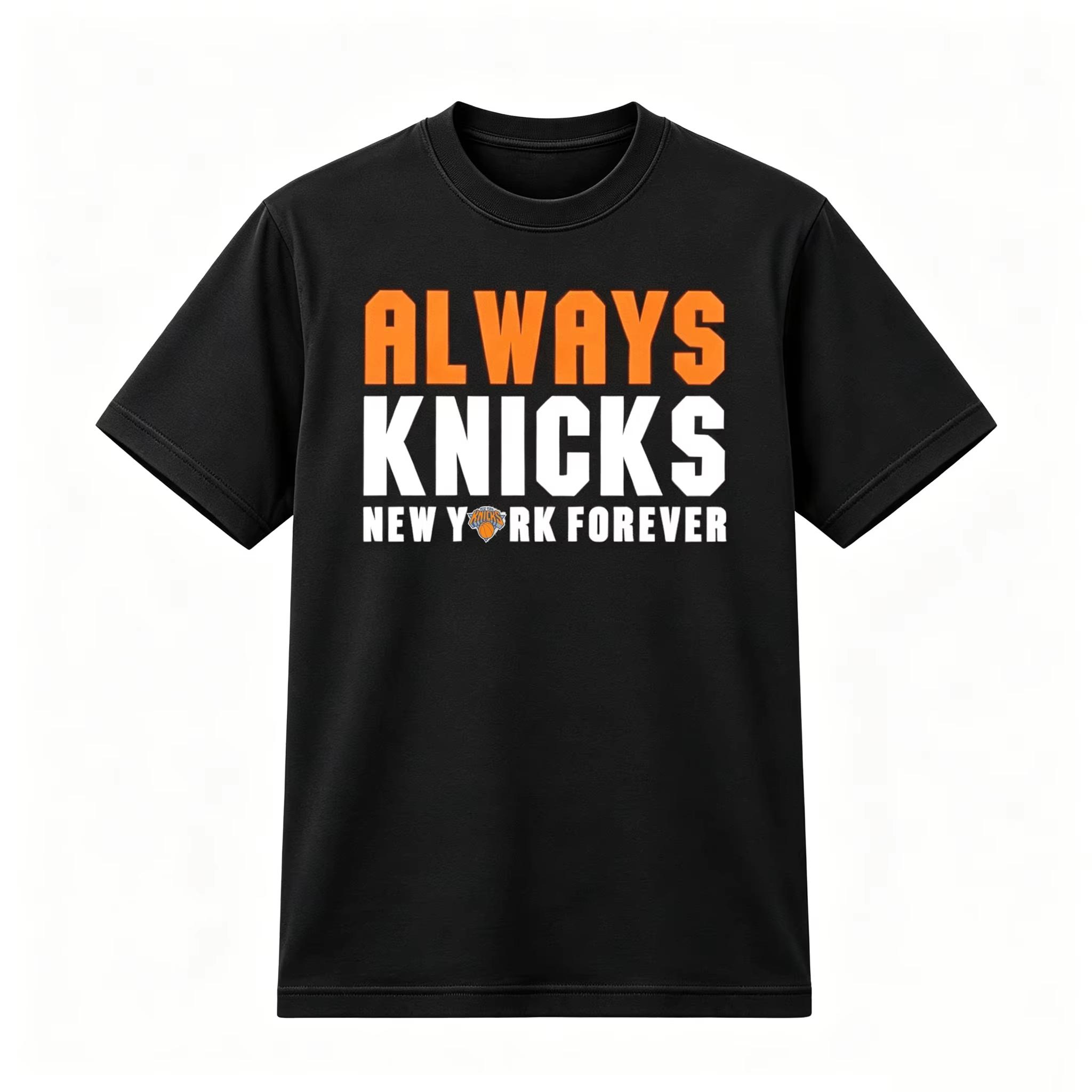 2026 New York Forever Knicks Финал Фан-мерч Уличный стиль Y2K Унисекс Женская и Мужская Футболка 4XL