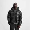 Men's Winter Fashion Solid Color Quilted Patchwork Hooded Cotton Clothes, Casual Loose Warm Zipper Cotton-padded Clothes