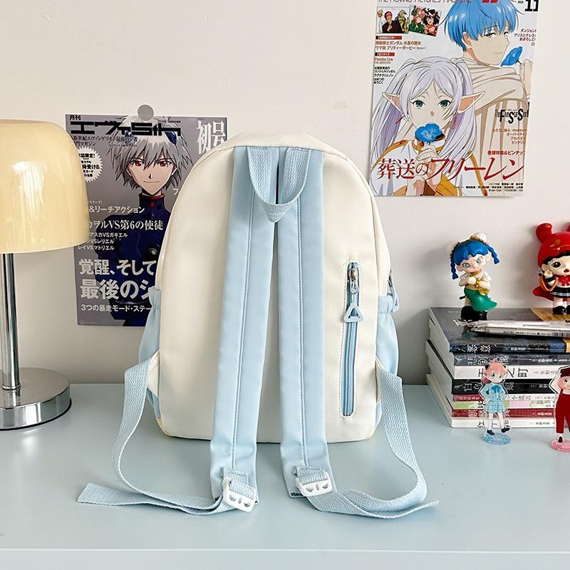 School bag new high-value college style fresh and sweet candy-colored backpack junior high school students lightweight spring outing backpack