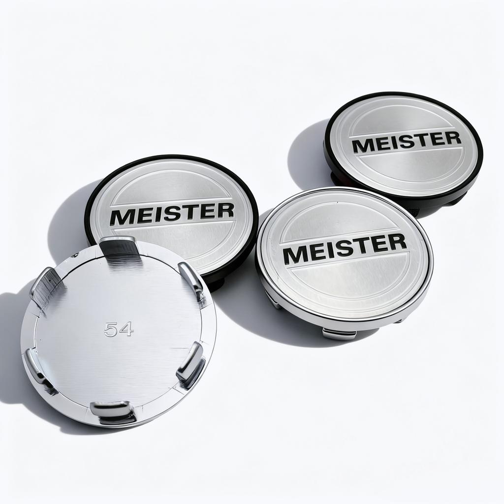 4pcs JDM W Work MEISTER Logo Emblem Car Wheel Center Caps 54MM Clips 49MM Wheels Hub Dust Cap Rim Hubcaps Cover Car Accessories