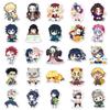 Demon Slayer 50 Pcs Chibi Style Stickers Cute Kawaii Anime Cartoon Decals For Guitar Stationery Journal DIY Decor For Anime Fans