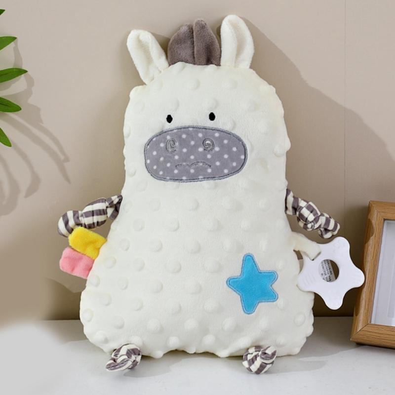 Kreskówkowa uspokajająca lalka, zabawka, poduszka dla malucha, miękkie, delikatne podparcie pluszowe do spania w pokoju dziecka