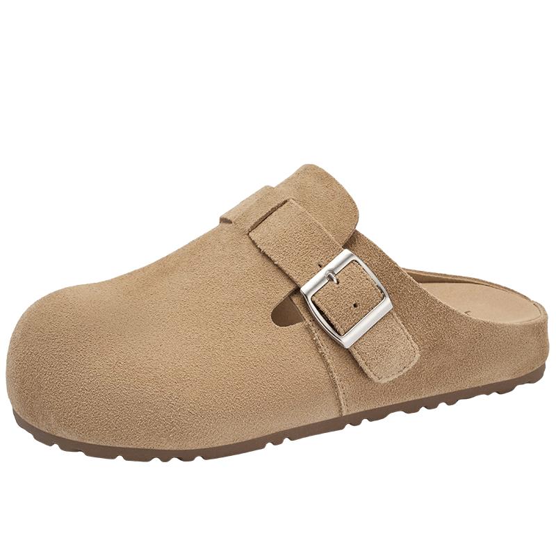 Women s Casual Leather Slip-On Mules 36