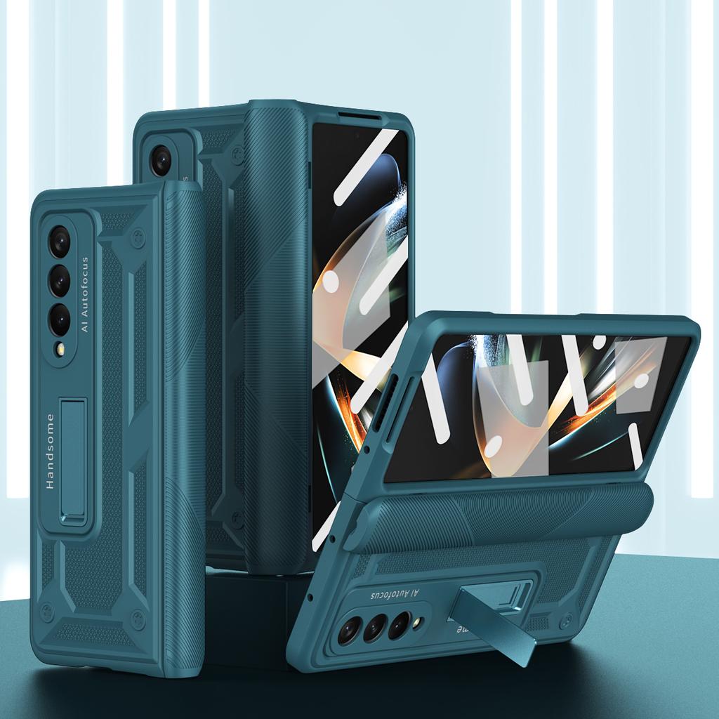 Shockproof Folding Bag Case for Samsung Galaxy Z Fold 4 5 5G Fold3 Fold4 Fold2 Fold5 Fold 3 2 Zfold4 Front Glass Film Coque