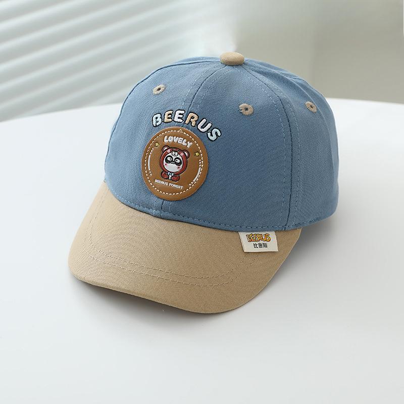 Baby Hat Spring and Autumn Thin Korean Version Boy Cartoon Baseball Cap Sun Protection Hat Summer Baby Baseball Hat
