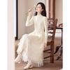 Sisui Nianhua Elegant Long Sleeve Midi Dress