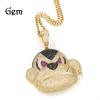Hip-hop Street Hipster Orangutan Necklace Cartoon Creative Micro-inlaid Zircon Large Pendant Sweater Chain Spot
