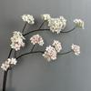 Real Touch Artificial Pear Blossom Branches Plastic Fake Flowers  Home Garden Decor