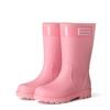 2025 new Korean version outdoor women's medium tube water shoes four seasons PVC plastic rain shoes integrated waterproof rain boots