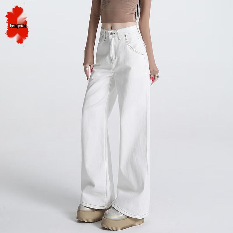 

Женские джинсы прямого кроя с высокой посадкой Fengxiao 2025