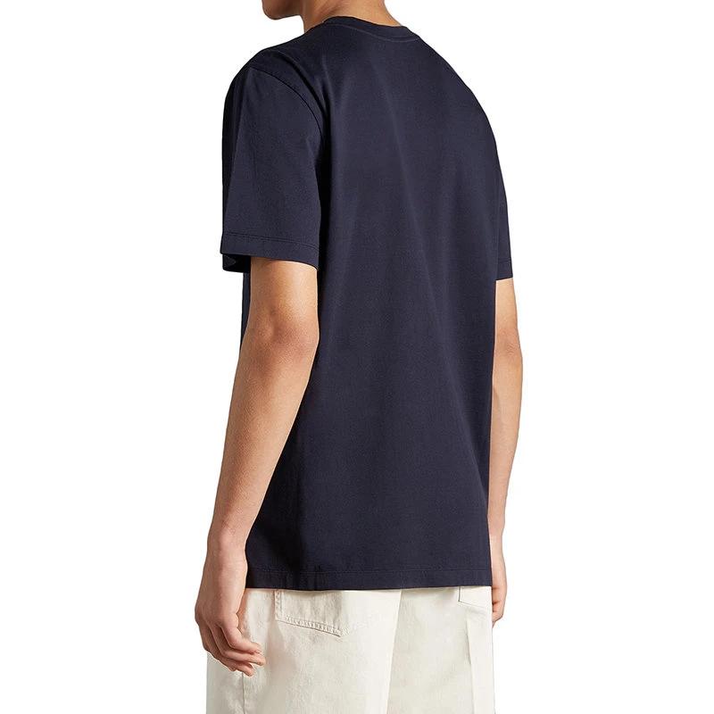 Moncler Monochrome Fitted Pocket Detail Crew Neck Short Sleeve T-Shirt Men Tops H10918C000488390Y778