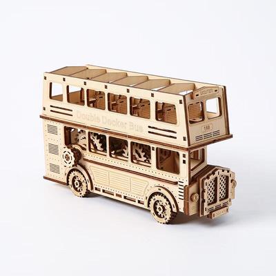 3D Holz Doppeldeckerbus Puzzle