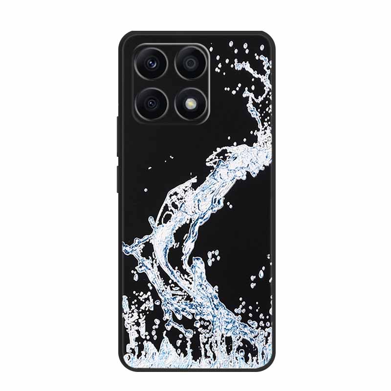 3D Case For Xiaomi 14T Pro Case Emboss Flower Black Silicone Soft Back Cover Coque For Xiaomi 14T Pro Case 14 T Pro 14TPro Funda