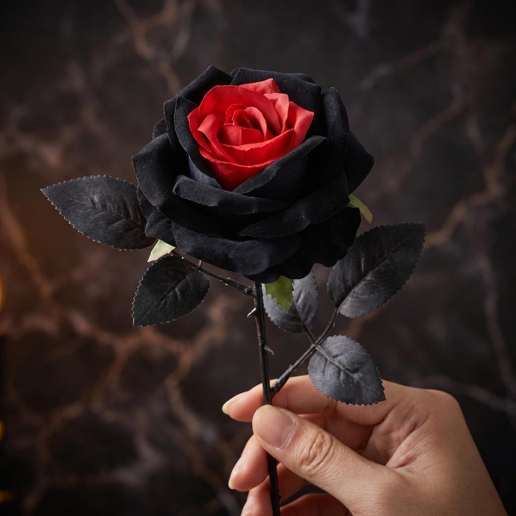 Artificial Rose Flower Realistic Simulation Decorative Floral Arrangement for Home Office Party Wedding Event Display