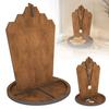 Schmuckständer aus Holz Kettenhalter Einfache Installation Mehrzweck Schmuck-Display-Rahmen Halsketten Ringe Organizer
