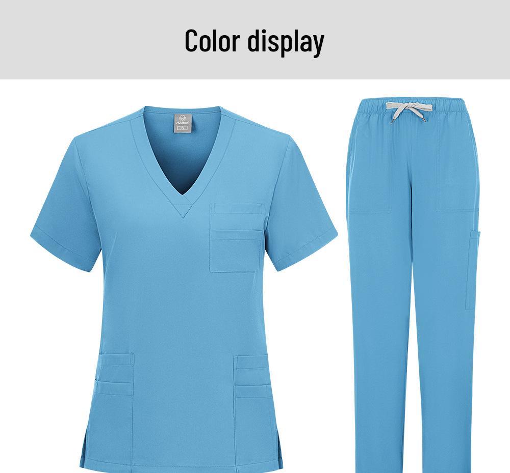 Unisex Medical Scrub Suit - Sweat-Absorbing, Heat-Dissipating Workwear for Hospital Operating Rooms