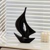Home Ceramic Sailing Ornaments Luxury Living Room Wine Cabinet TV Cabinet Office Decoration Ceramic Crafts Housewarming Gift