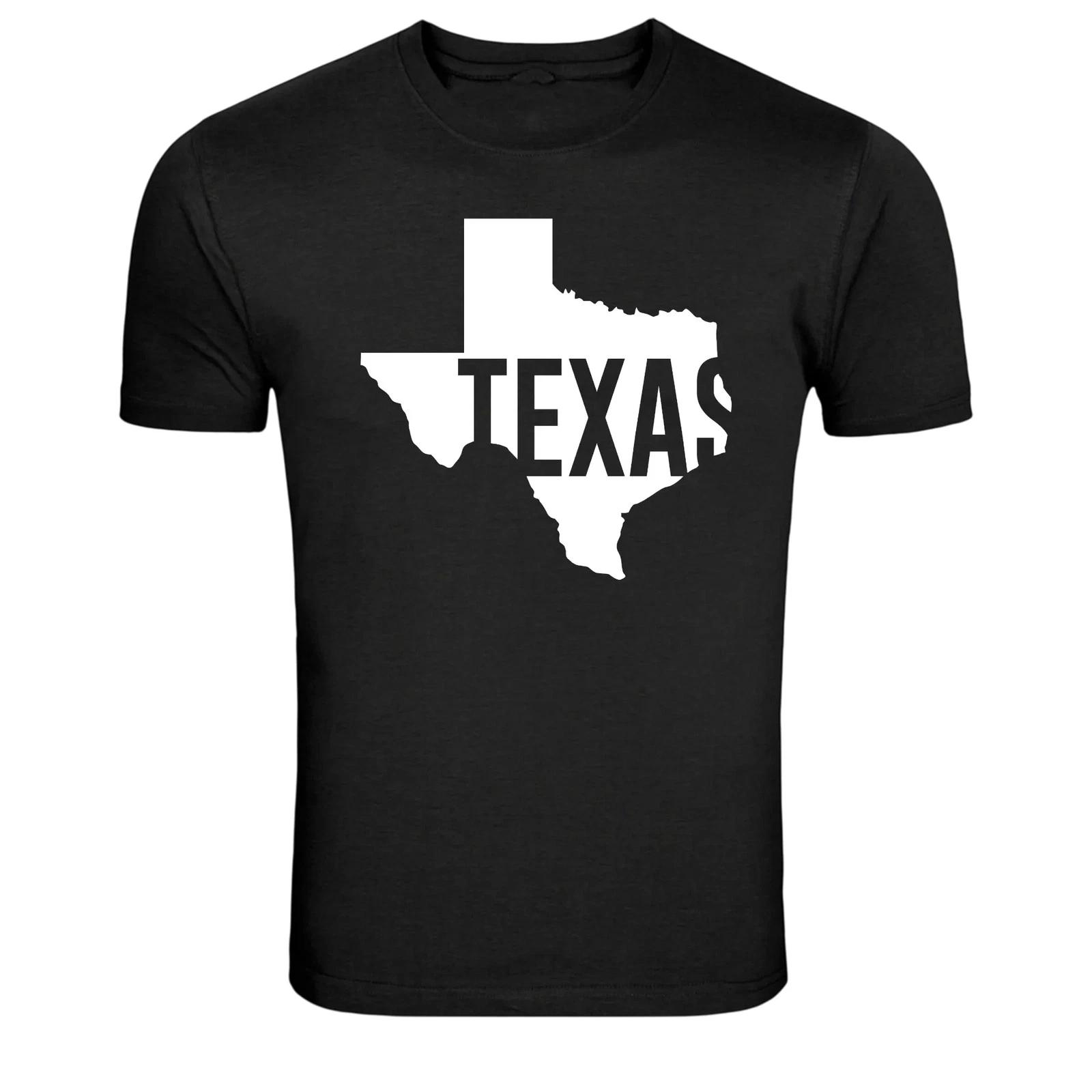 Texas State USA Graphic Outline T-Shirt L