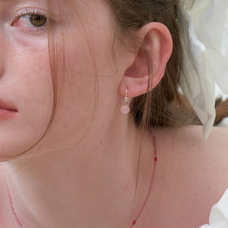 LOVE ME MONSTER [Silver] Petit Gem Drop Earrings (L242MER020)