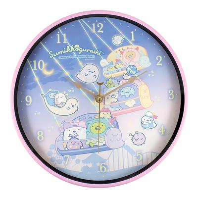 Factory Sumikkogurashi Wall Clock Ghost Night Park Pink T's Glow-in-the-Dark - - - 30×D4cm - SG-5520452PK