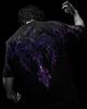 Breathedivinity Herren Dark Style Oversized Baumwoll-T-Shirt - Amerikanische Streetwear, Sportlich Casual, Kurzarm