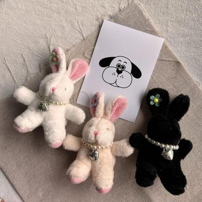 Dylan Fluffy Flower Bunny Keychain