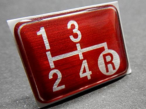 

Tuningfan SPE-R401 Shift Pattern Emblem Red for 4 Speed MT Car Old Sanitra Rover Mini Red красный