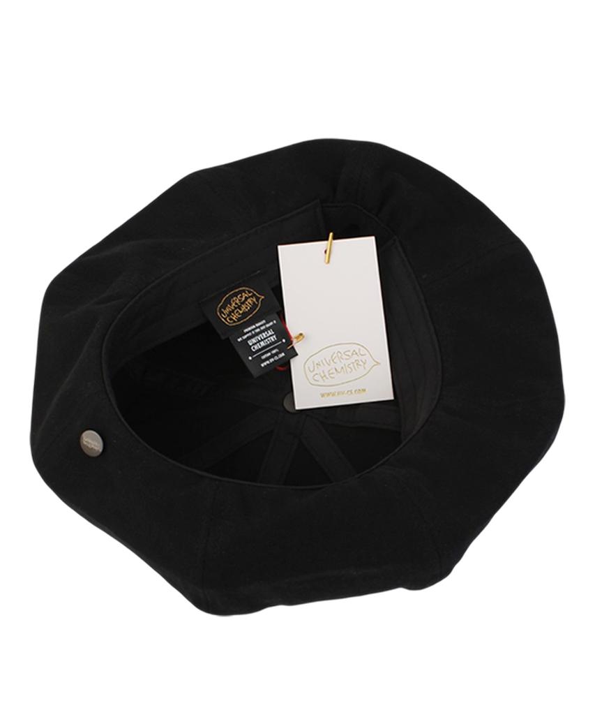 Yunibeosyeolkemiseuteuli Washing Logo Black Beret