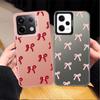 Case for Xiaomi Redmi Note 14 A2 13C 12 10 11 Pro 14C A1 Note 13 12 Pro Plus 12C Phone Cover Fashionable Red Pink Bow