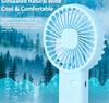 Handheld Mini Fan USB Rechargeable Portable Student Desk Fan Office Phone Stand Quiet Strong Wind