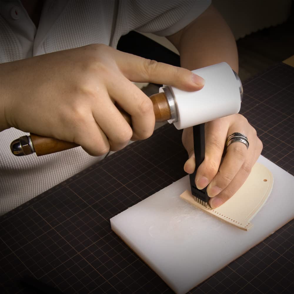 WUTA Professional Leather Carving Leather Craft Leather Nylon Head Handmade DIY Leather Tools Hammer, Mallet, Molle, Hammer,