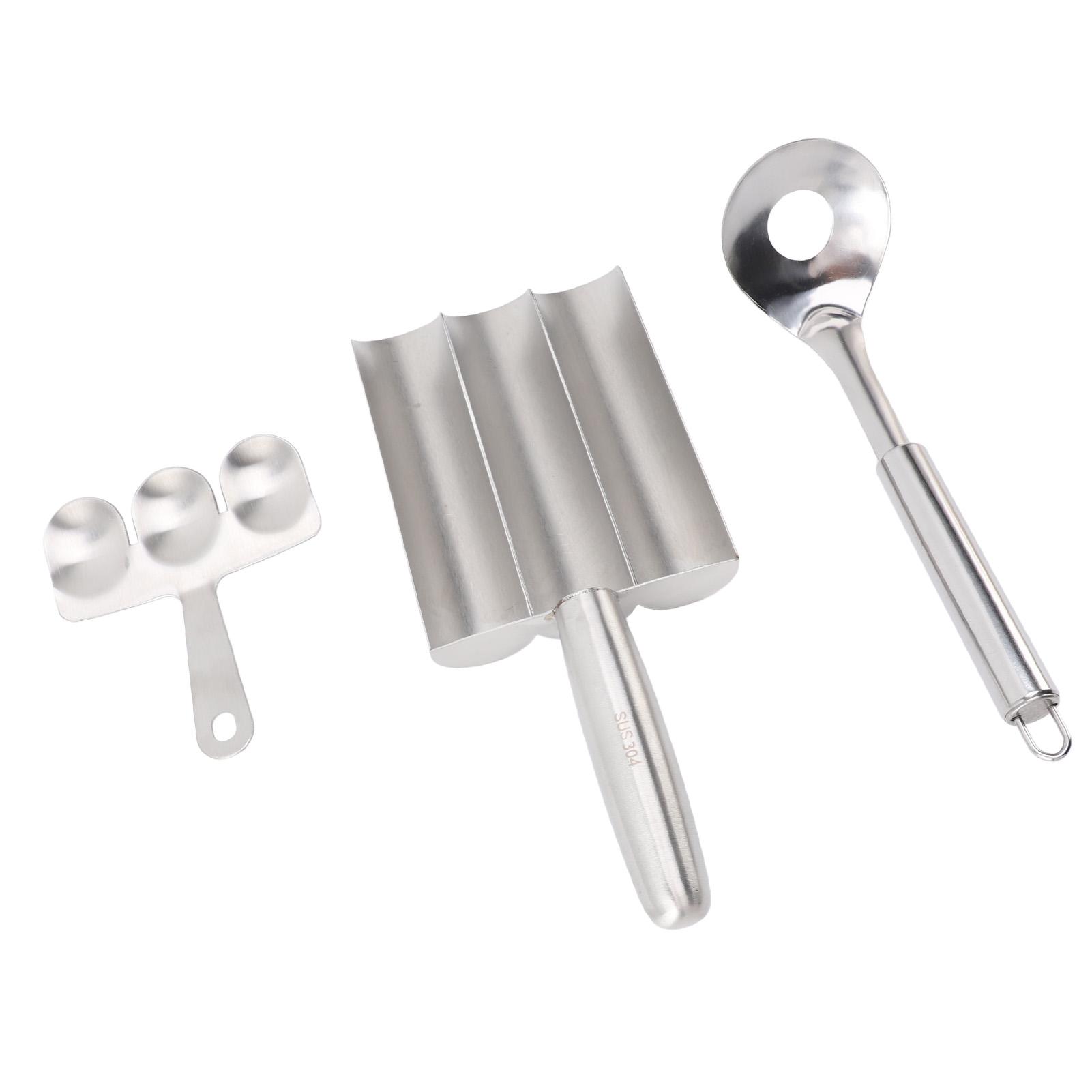 

Stainless Steel Kitchen Triple Meatball Maker for Meatball Lovers Home Cooking Tools Dishwasher Safe L