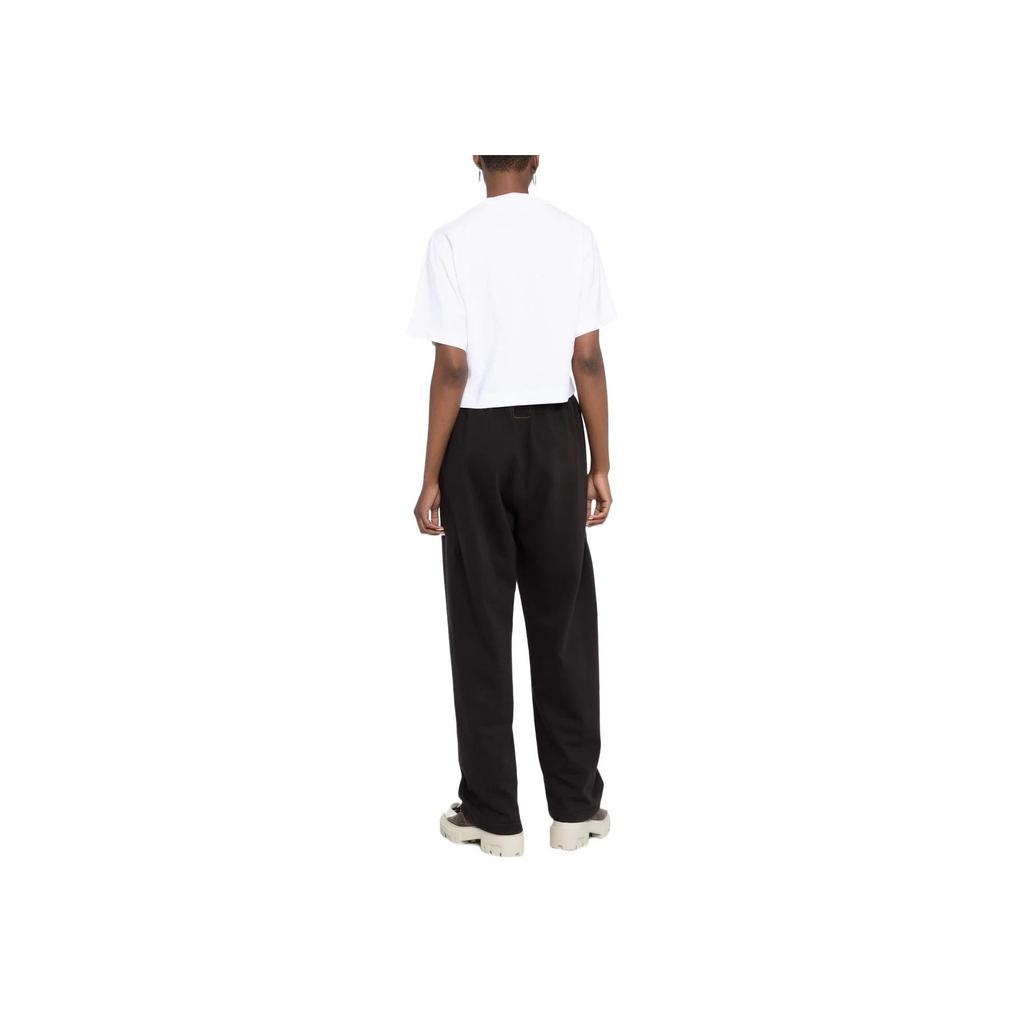 Off-White Bounce Helvetica Crop T-Shirt White/Black Women Tops OWAA090F22JER0030110