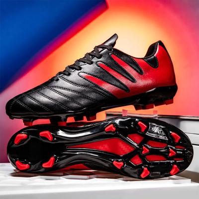 Professional Men Ankle Football Boots Outdoor Grass Cleats Unisex Soccer Shoes Long Spikes Tf Football Shoes Chuteira Society