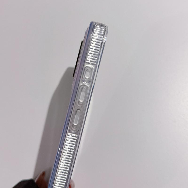 For iPhone 14 Pro Max Case Gradient Starry Silver TPU+Acrylic Phone Cover Protector