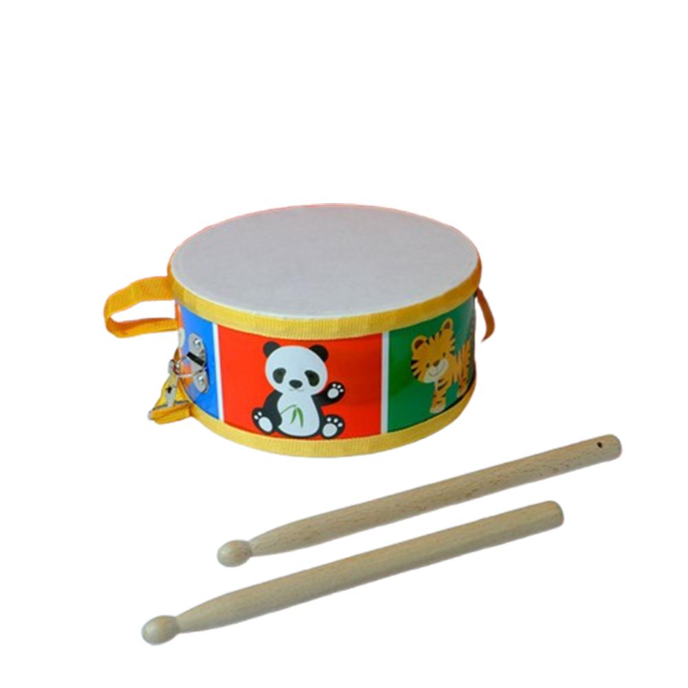 Montessori Instrument Hand Drum Toys Percussion Instrument Wood Kids Drum Toys  Children Preschool