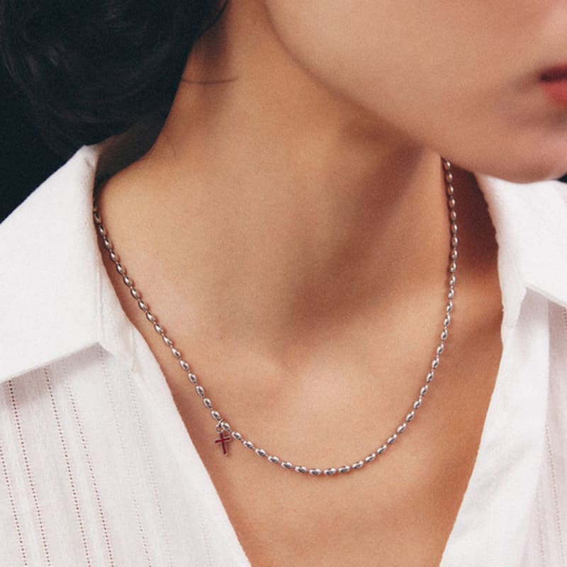 Lowool Red Cross Surgical Necklace
