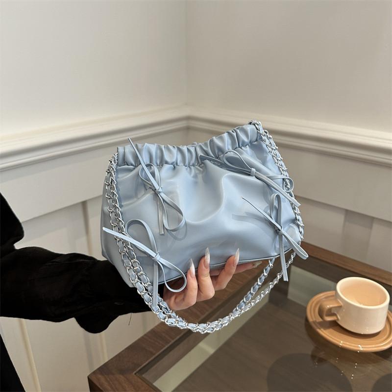 Pu Water Bucket Bag For Women With Magnetic Closure And Inside Phone Pocket For Casual Daily Use