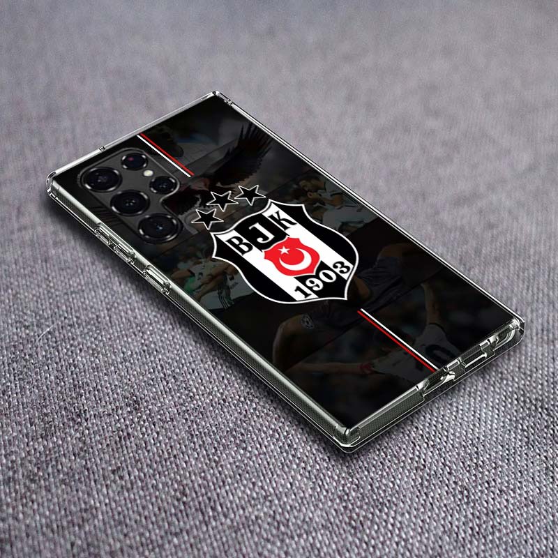 Fashion Besiktas BJK Phone Case For Samsung Galaxy S24 S23 S21 S20 FE S22 S26 Ultra S25 Edge S10 Plus Cover Clear TPU Capa Shell