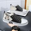 Fashion 2025 Fashion Men Canvas Shoes Student Casual Flat Shoes Lightweight Non Slip Sneakers Summer Breathable Man Board Walking Shoes