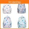 Cute Cartoon Bear Rocket Star Cloud Crown Print Student Backpack For Daily Use