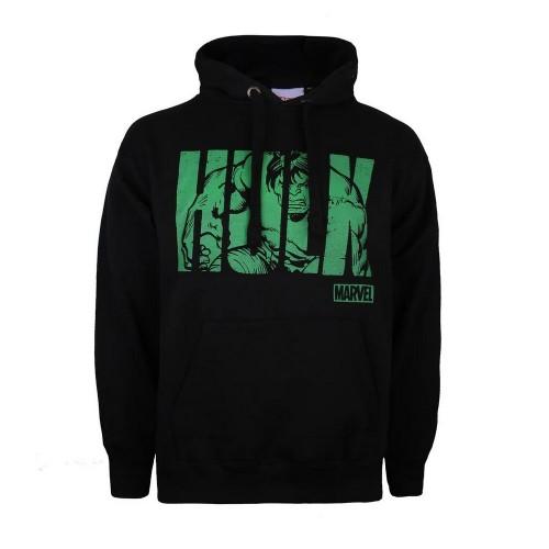 Marvel Mens Hulk Text Cotton Hoodie