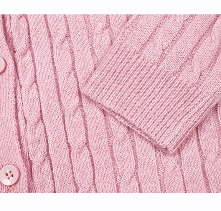 [Including Wool] Autumn and Winter New Comfortable Soft Knitted Jacket, Girls' Sweater, Cardigan, Warm Bow