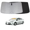 Front Sunshade Compatible with Toyota Prius 50 Series Excellent Light UV Sun Heat Customization Interior Easy Includes Storage 2015 (4th Generation)