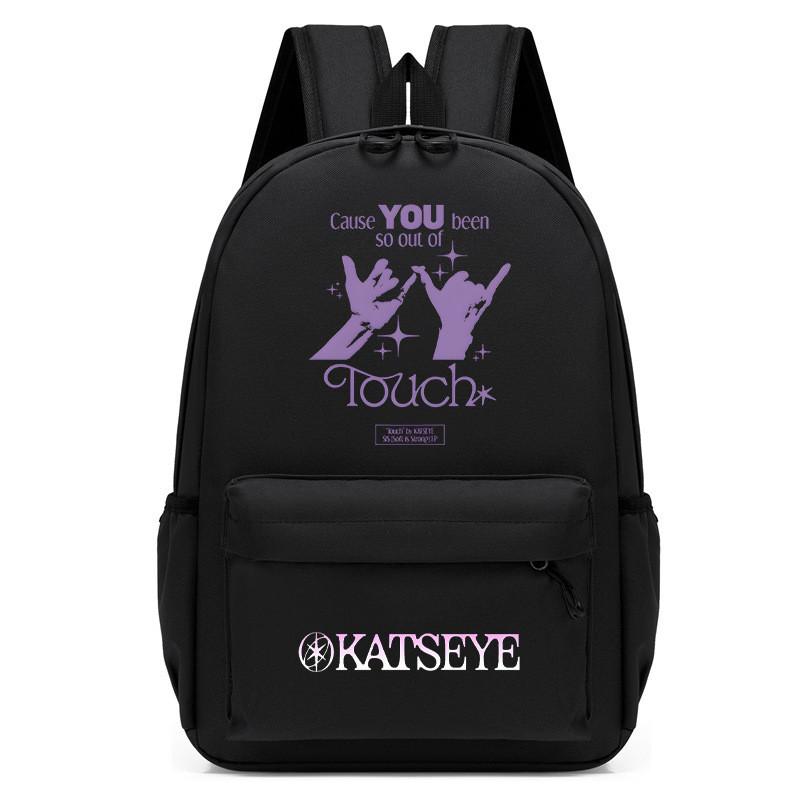 

60123-6 Kids Student KATSEYE Printed Backpack School Waterproof Outdoor Bag