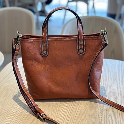 Leisure Large Capacity Handbag Retro Simple Genuine Leather Shoulder Bags Commuting Versatile Women's Bag