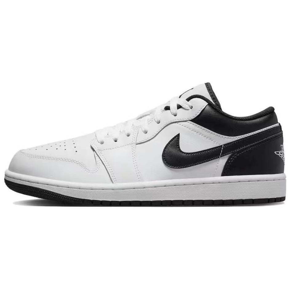 Jordan Air Jordan 1 Vintage Basketball Shoes Men's Low top Black/Gray/White 553558-132(Team32-)